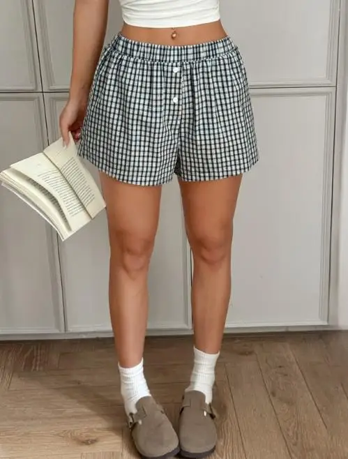 Women's Pants Spring Summer 2025 Y2K Spicy Girl Style Shorts Street Fashion Retro Printed Elegant Casual Shorts