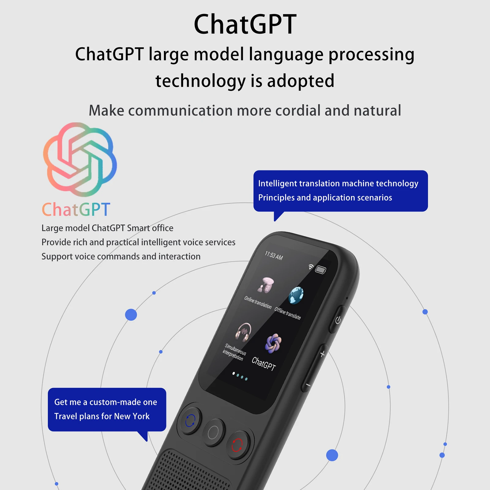 

Portable Language Translator Device with 138 Languages Voice Translating 17 Offline Translation Simultaneous Interpretation