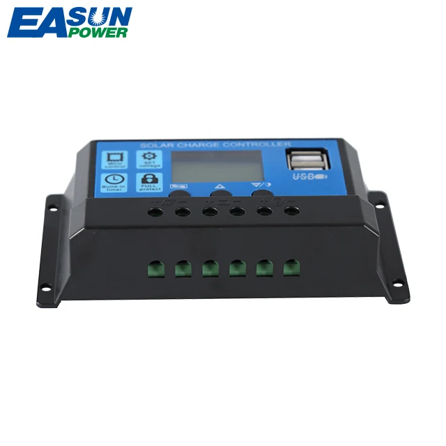 Paneelsysteem Lithium Batterij 20a 24V Pwm Zonne-Oplader Controllers