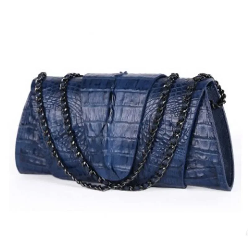 

LINSHE crocodile The chain package fashion Female bag The whole article crocodile Leather bag The new
