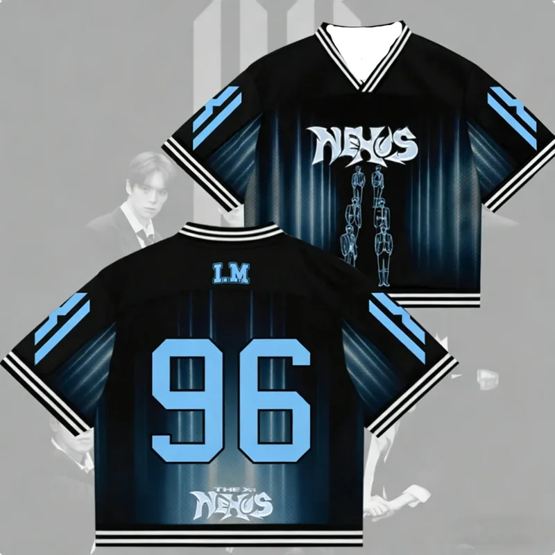 

Футболка унисекс Monsta X World Tour 2026: Хип-хоп, уличный стиль, Harajuku, K-pop, Comeback, для фанатов, повседневная, семейная, детская