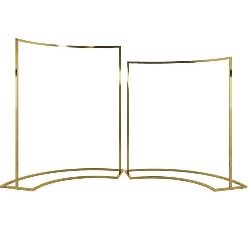 Clothing store middle display rack table stainless steel titanium  hanger rack women's clothing store window display props