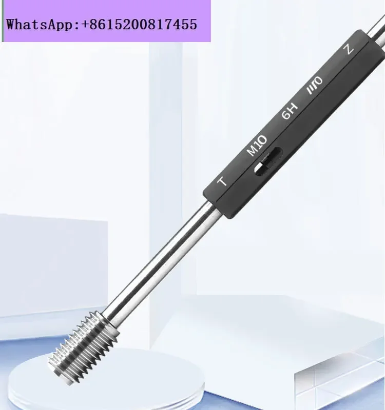 Extended Thread Plug Gauge Deep Hole Measurement Pass  Dental Double Head Gauge 6H Accuracy m3m4m5m6mM10m12