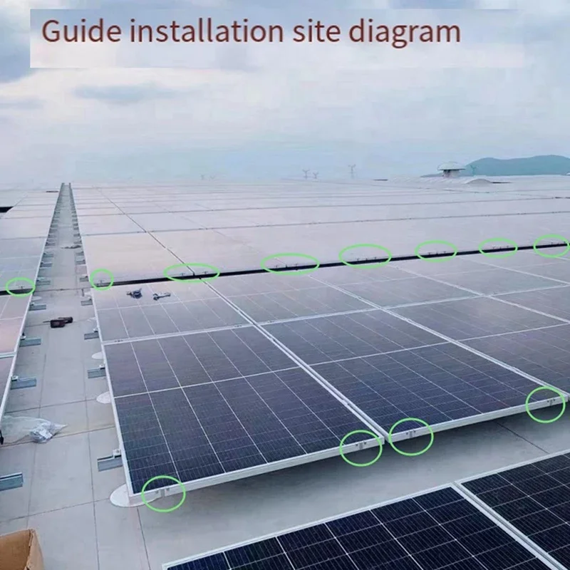 100PCS Photovoltaic Panel Drainage Buckle Surface Plate Solar Panel Water Drain Clip For Solar Panel Draining 35Mm