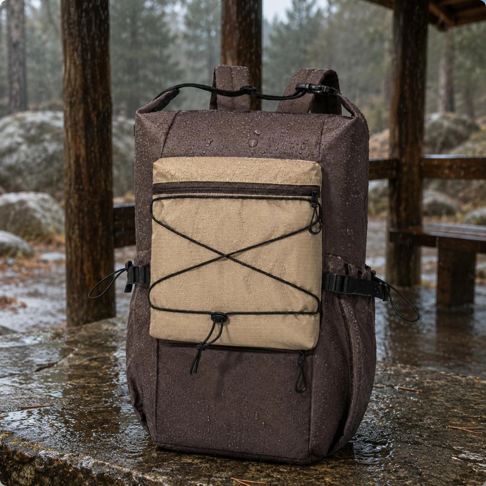 Mochila de Senderismo Ligera, Mochila de Viaje, Mochila de Campamento, Mochila de Uso Diario Resistente al Desgaste, con Correas Acolchadas para el Transporte Diario