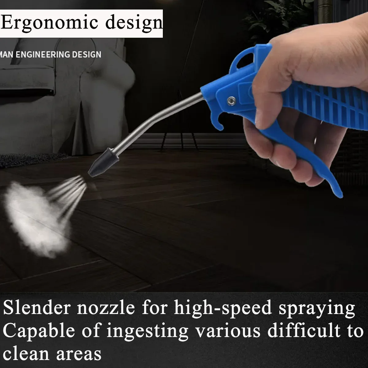 

New Air Blow Gun,High Flow Air Blower Gun for Compressor with Angled Bent Nozzle,Three Colors to Choose from,Short style