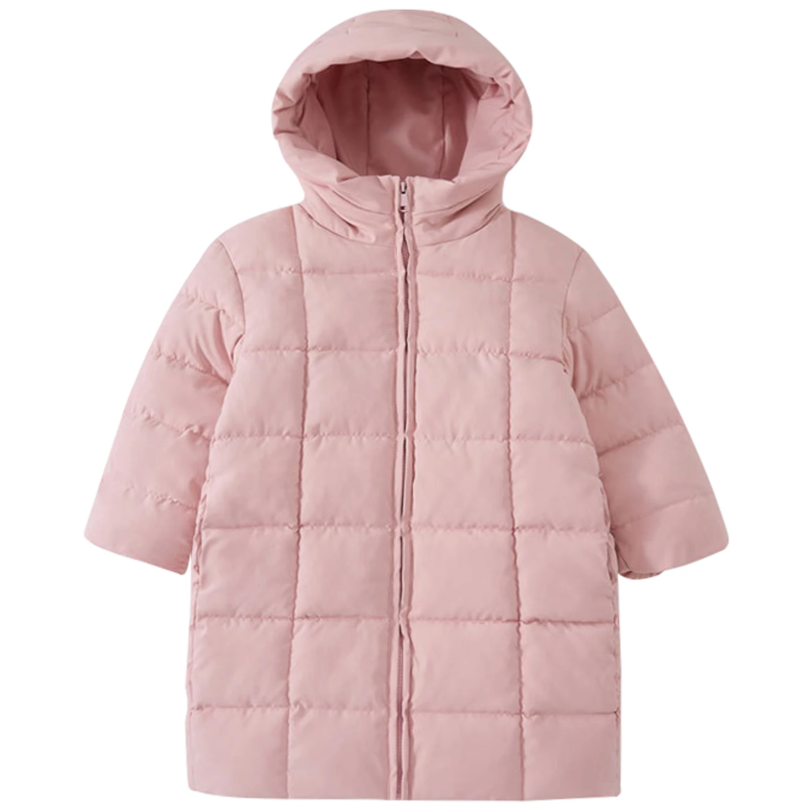

Children's Down Coats,Boys Girls Thickened Hooded Jackets,Winter Kids Warm Outwear,Teenager Puffer Parka,Long Windproof Outfits