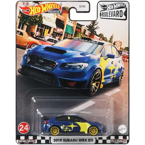 Hot Wheels '16 Subaru Wrx Sti-serien Premium Real Riders 1:64 Skala 1:64 Bilar Gjuten Modellfordon Leksaker 8 best sales Hot Wheels Subaru WRX STI - №1