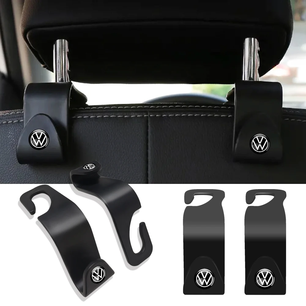 Car Seat Headrest Storage Hanger Auto Seat Organizer Holder For Volkswagen VW RLINE Polo Tiguan Passat Rline Touran GTI TSI GTD