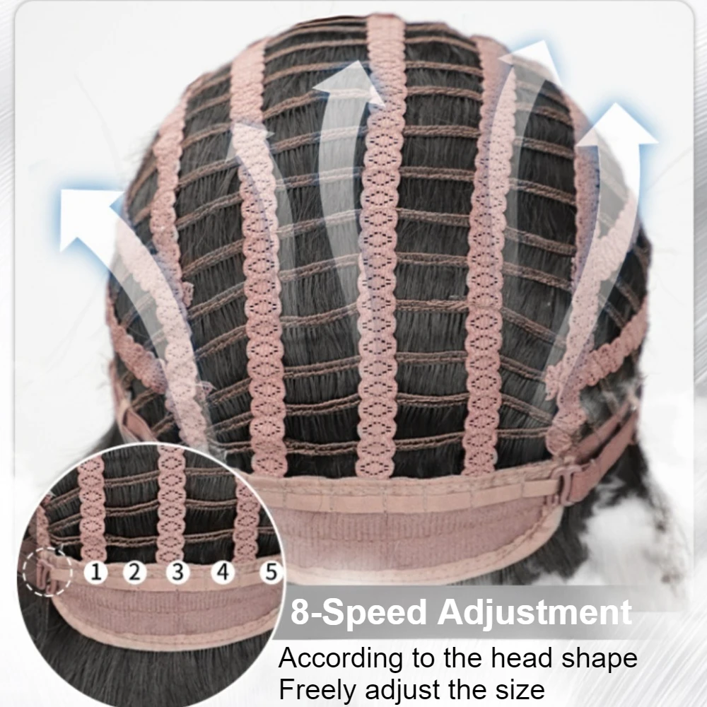 Fluffy Men's Short Wig Korean Fashion Natural Look Heat Resistant Synthetic Hair Wigs for Cosplay Halloween Christmas Daily Wear