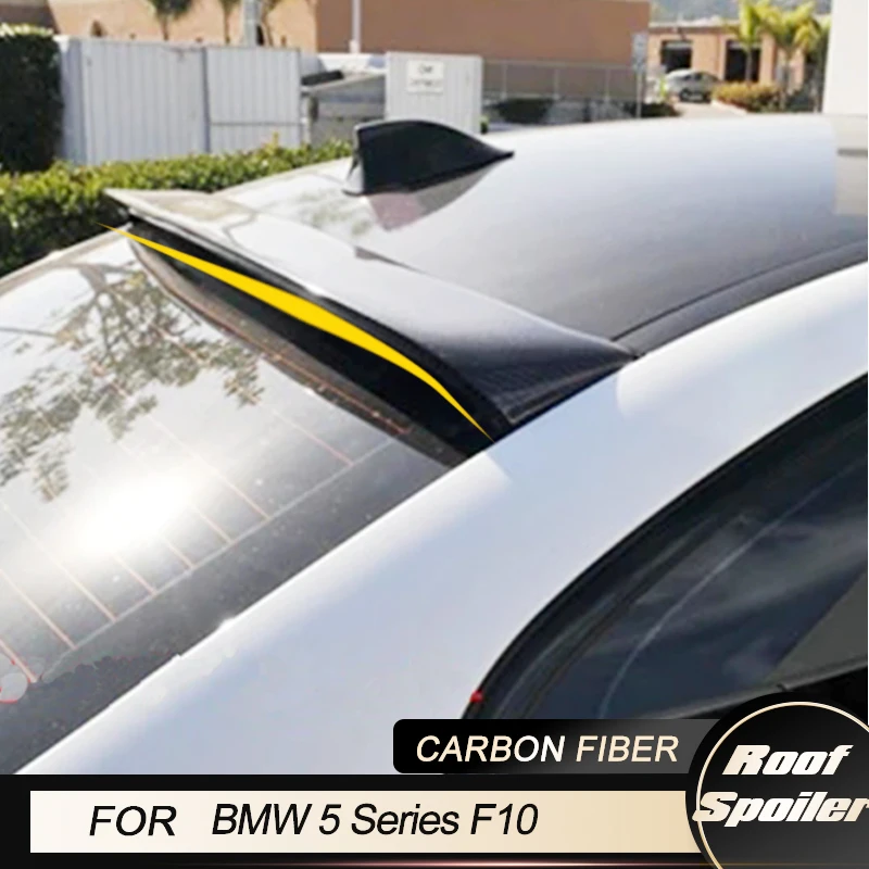 

Car Rear Roof Spoiler Wings for BMW 5 Series F10 2010-2016 Auto Racing Rear Spoiler Roof Wing Lip Body Kit Carbon Fiber