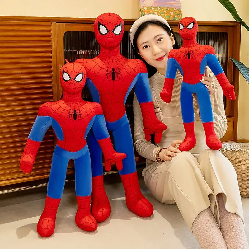 40-70cm New Spider-Man Toys Anime Doll Cool Superheroes Cartoon Stuffed Plush Toys Pillow Children's Birthday Gift