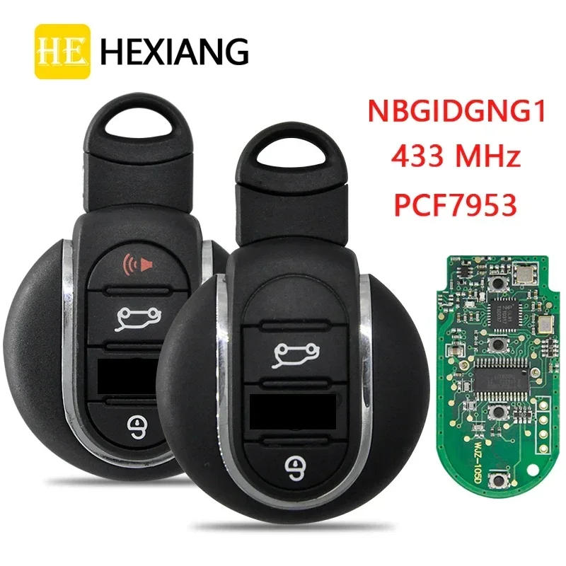 

HE Xiang Remote Control Smart Car Key For BMW Mini Cooper Clubman F55 F56 F Series ID49 PCF7953P Chip 433MHz Replacement Card