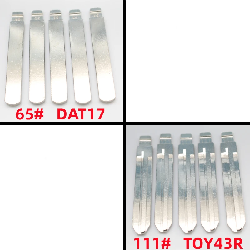 

FLYBETTTER OEM 50Pcs DAT17 TOY43R Metal Blank Uncut Remote Key Blade For Subaru For Keydiy KD Xhorse VVDI JMD