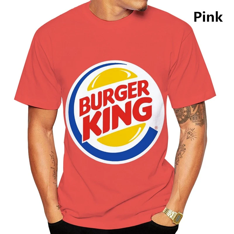 2024 Summer Burger King Men\'s Women New Fashion 3D Printed T-Shirt Casual Cool Short Sleeve Print Shirts For Men Tee Tops