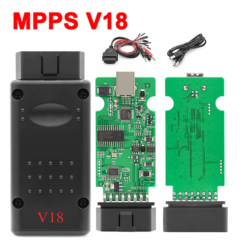 MPPS V18 Unlock Car Tools Auto OBD2 ECU Programmer Kit 16pin Cable OBD2 Scanner Diagnostic Tools ECU Tunning Flasher 2026