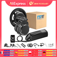 Tongsheng TSDZ2B TSDZ8 Ebike kit 36V 48V 250W 500W 750W Engine Torque Sensor Mid Motor With Ebike Lithium 48V 25Ah 20Ah Battery