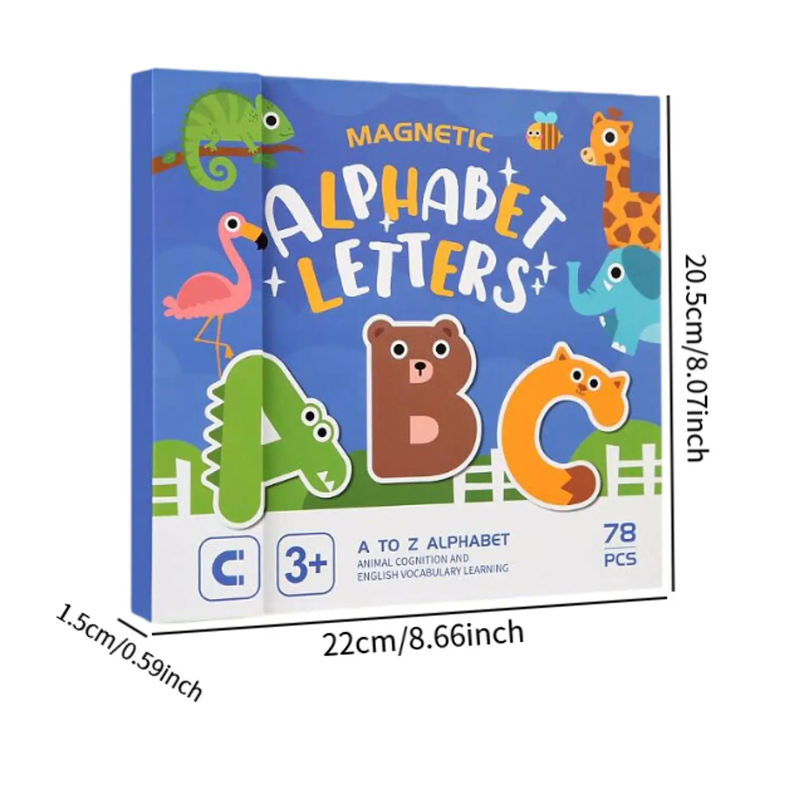 Magnetisches Alphabet-ABC-Lernbrett-Spielzeug für Geschenke im Vorschulalter