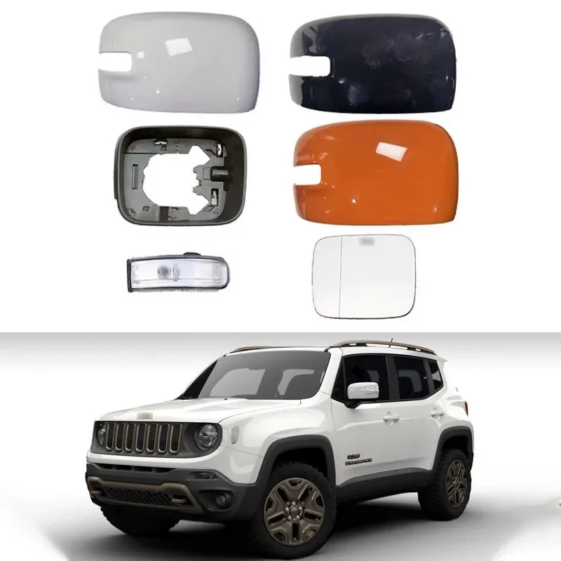 Rearview Mirror Cover Lens Shell with Turn Signal for 2016-2021 Jeep Liberty Exterior Accessories