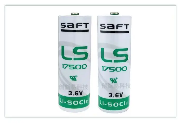 For SAFT LS17500 3.6V 3600mAh Lithium Battery -60°C to +85°C for PLC, Meter, GPS Tracker, Alarm, Memory Backup, Industrial Use