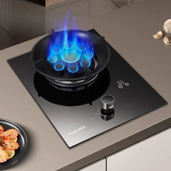 gas cooker household new single stove countertop gas cooker embedded single eye natural gas old-style fierce fire stove