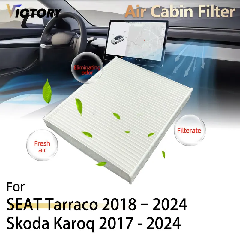 5Q0819653 For SEAT Tarraco KN2 2018 - 2024 Skoda Karoq NU7 2017 - 2024 Skoda Kodiaq NS7 2016 - 2023 PM2.5 HEPA Activated Carbon