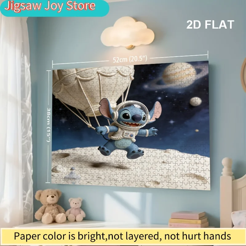 2D Flat, ดิสนีย์ สติทช์ และมิกกี้เมาส์ 2D Flat ปริศนาตกแต่งบ้านแบบพิมพ์ลาย 2D, ดิสนีย์, ความท้าทายด้านการศึกษาสำหรับผู้ใหญ่, ความสนุก