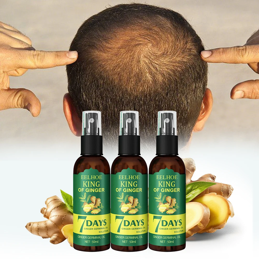 

Ginger Hair Oil,3Pcs 7-Day Spray to Repair Hair Damage Scalp Care Hair Massage Essence Deep Nourishing Hair Oil