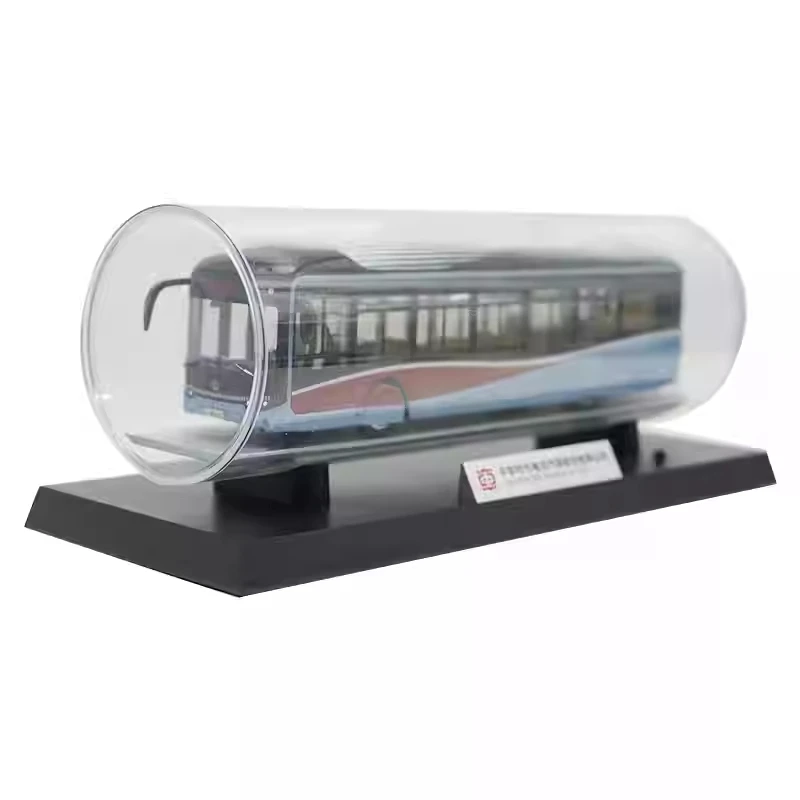 High Simulation 1:43 Scale CRRC X12 Alloy Static Electric Bus Model with Alloy Body, Working Lights, Premium Display Base