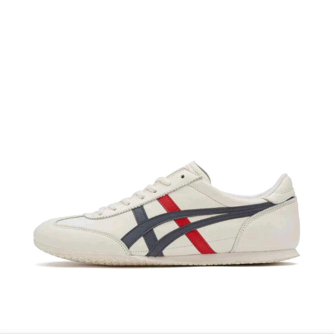 

Onitsuka Tiger Machu Racer Men's and Women's Running Shoes, Retro Style, Budget-Friendly, Casual Sneakers, White/Red/Black