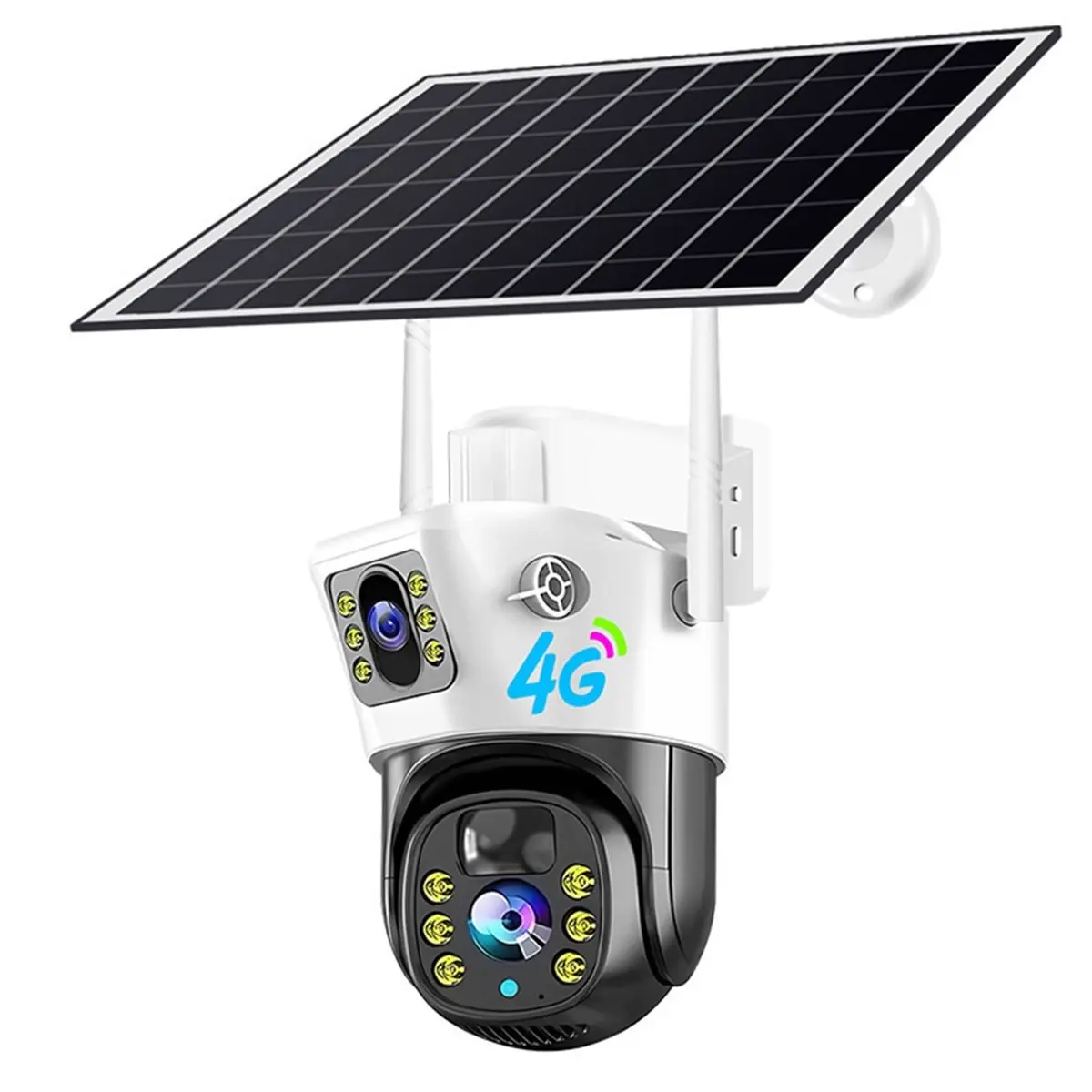 N05R 6MP 4G Camera with Solar Panel V380 Outdoor Surveillance IP Camera Support Color Night Vision PIR Motion Detection Cam
