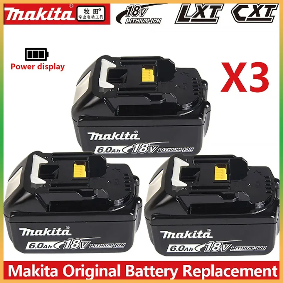 

Original makita Battery BL1860 BL1850 BL1850B BL1840 BL1830 screwdriver battery & charger 18v Replacement Power Tool Batteries