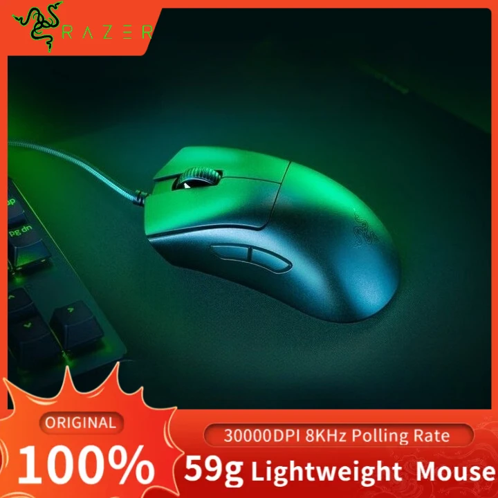 

Razer Purgatory DeathAdder V3 Wired Gaming Mouse 59g Ultra-lightweight 30K DPI 8KHz Polling Rate Ergonomic Mouse for Game Player