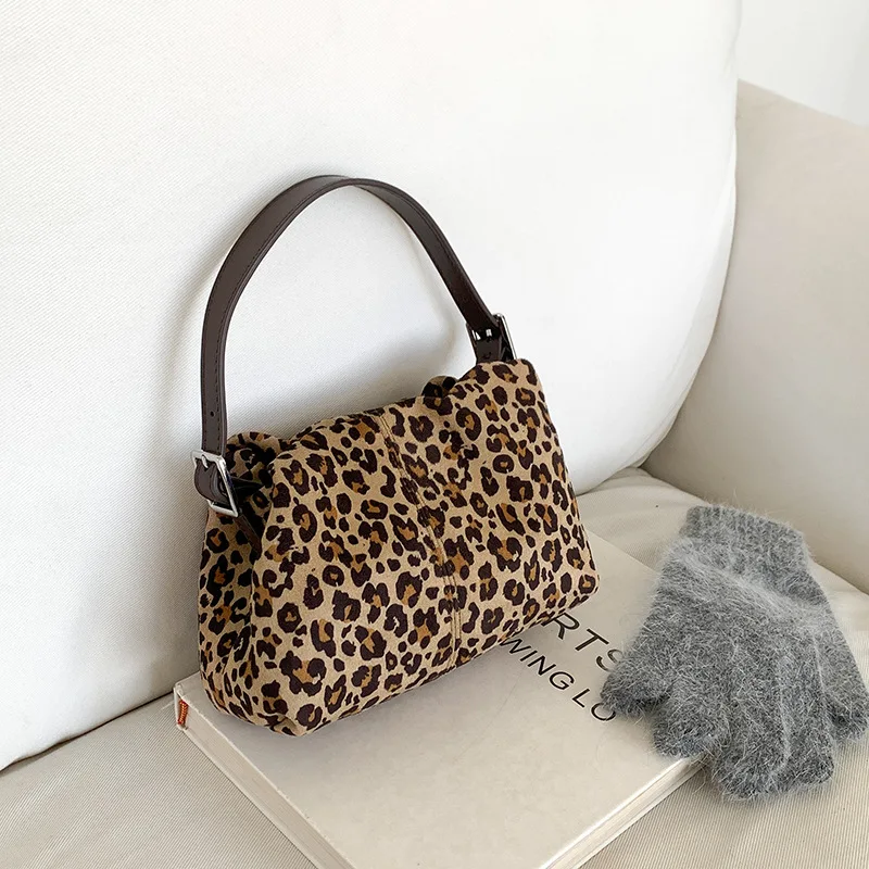 

FIRMRANCH Симпатичная мини-женская сумка с леопардовым принтом, складная дизайнерская сумка через плечо, сумка для телефона