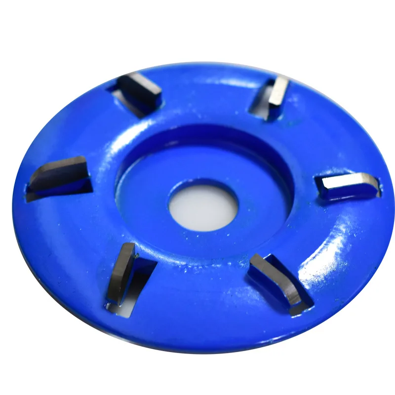 6-Tooth Hexagonal Wood Carving Chisel 3-Blade Carving Disc for Angle Grinder Tea Table Root Carving