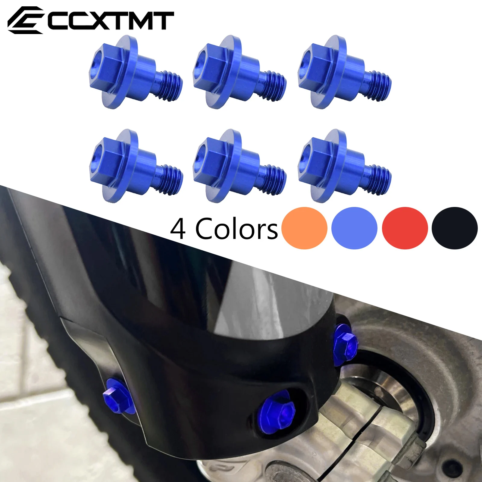 For Yamaha YZ125 YZ250 YZ250F YZ450F For KTM EXC EXCF SX SXF XC XCF XCW 2000-2022 M6*12 Motocross Front Fork Guard Bolt Screw