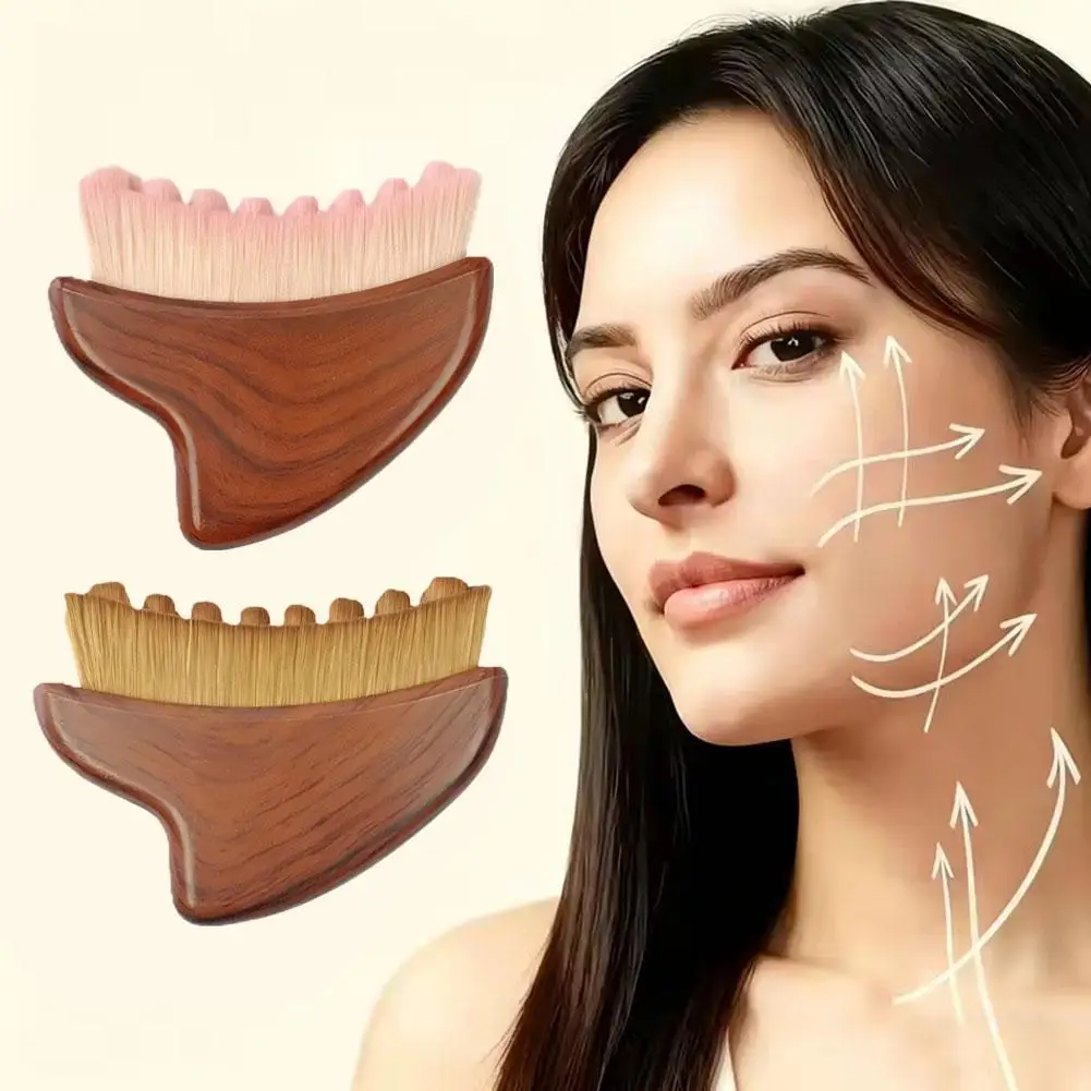 Superweiche Körpermassagebürste Lymphdrainage-Konturbürste für Nacken und Beine zur Linderung von Muskelschmerzen Sanftes Hautfreundliches Spa-Tool