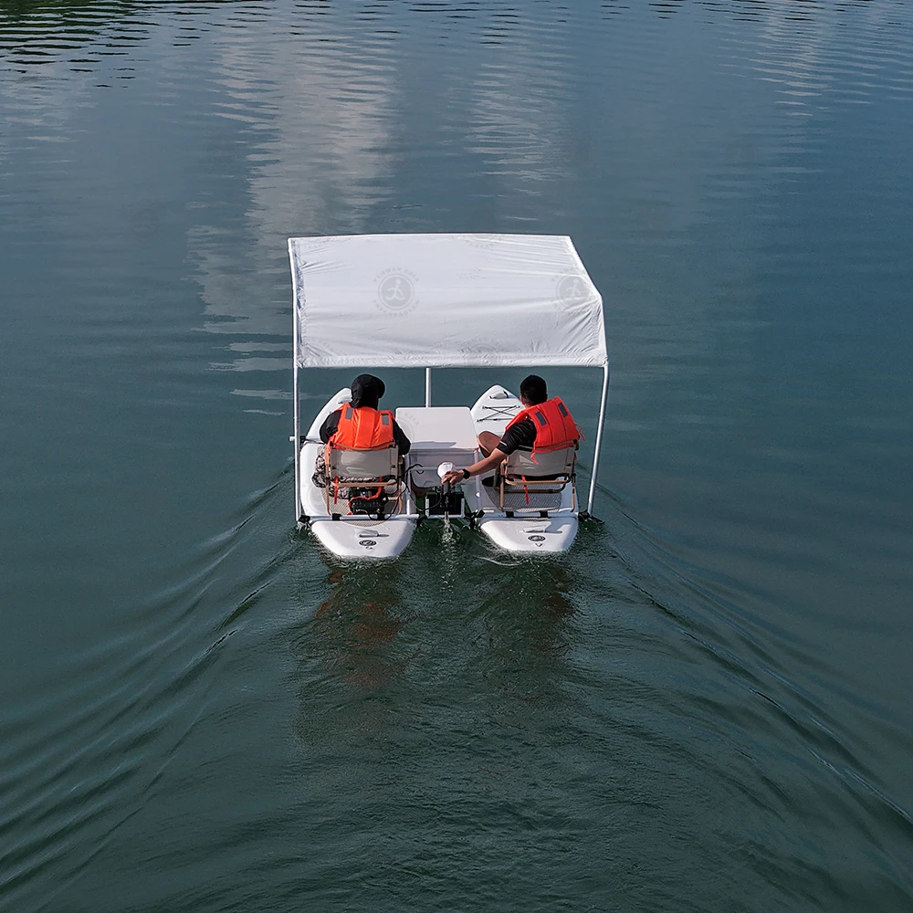 New Design Electric Inflatable Material Light Weight Catamaran Boat Home Use Powered Sightseeing Cruises Tours Circle Line