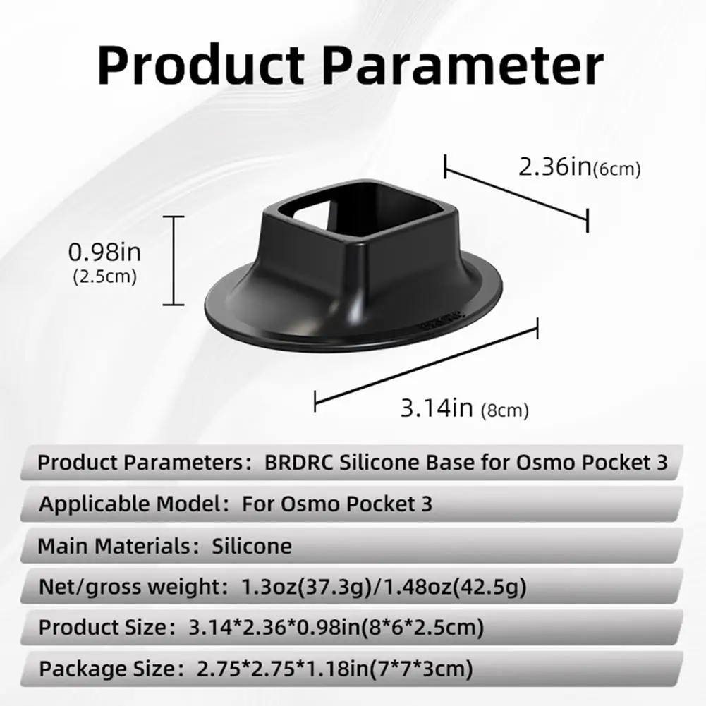 CoverJoy Desktop Stand for DJI Osmo Pocket 3 with Anti-Slip Base & Quick Release Fixed Mount Holder