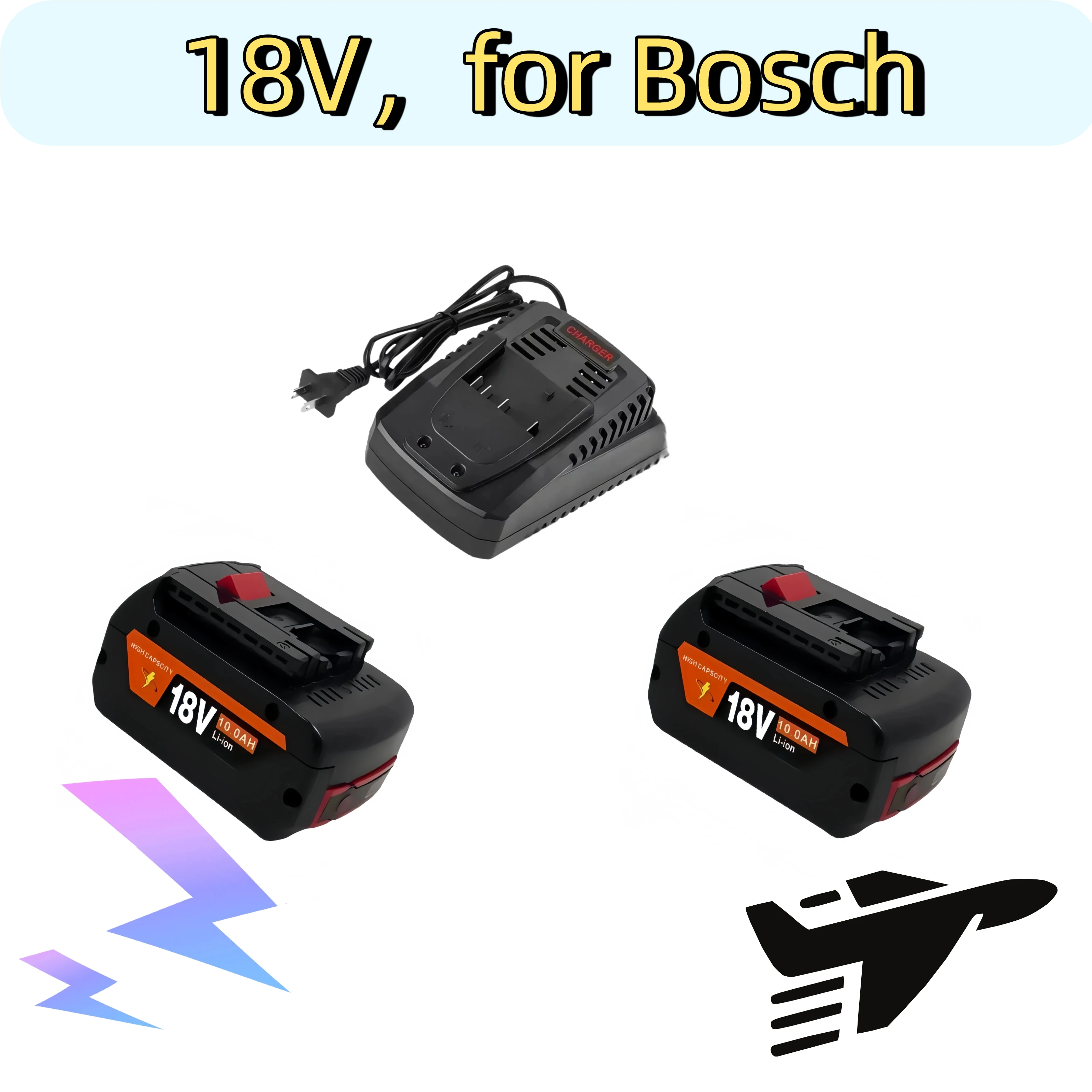 

For Bosch 18V professional GBAGBH GSR GSB BAT618BAT609 BAT620original 18V 10.0Ah battery tool to replace the battery