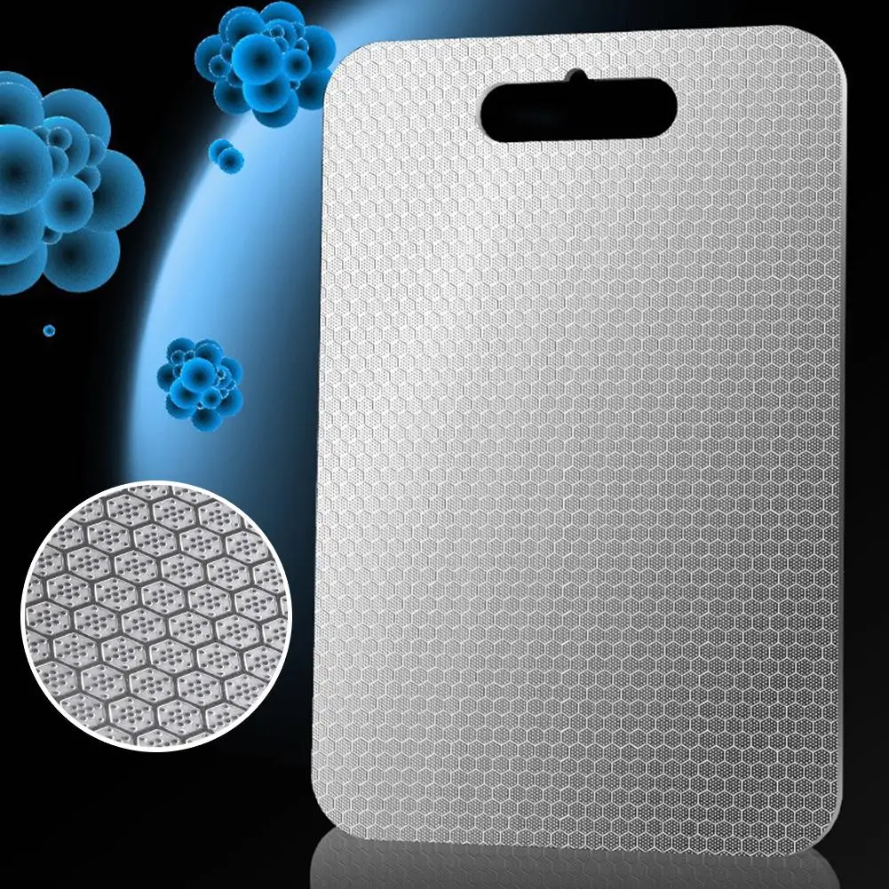 لوح تقطيع سميك مضاد للبكتيريا على شكل قرص العسل من الفولاذ المقاوم للصدأ، لوح تقطيع للفواكه والخضروات في المطبخ