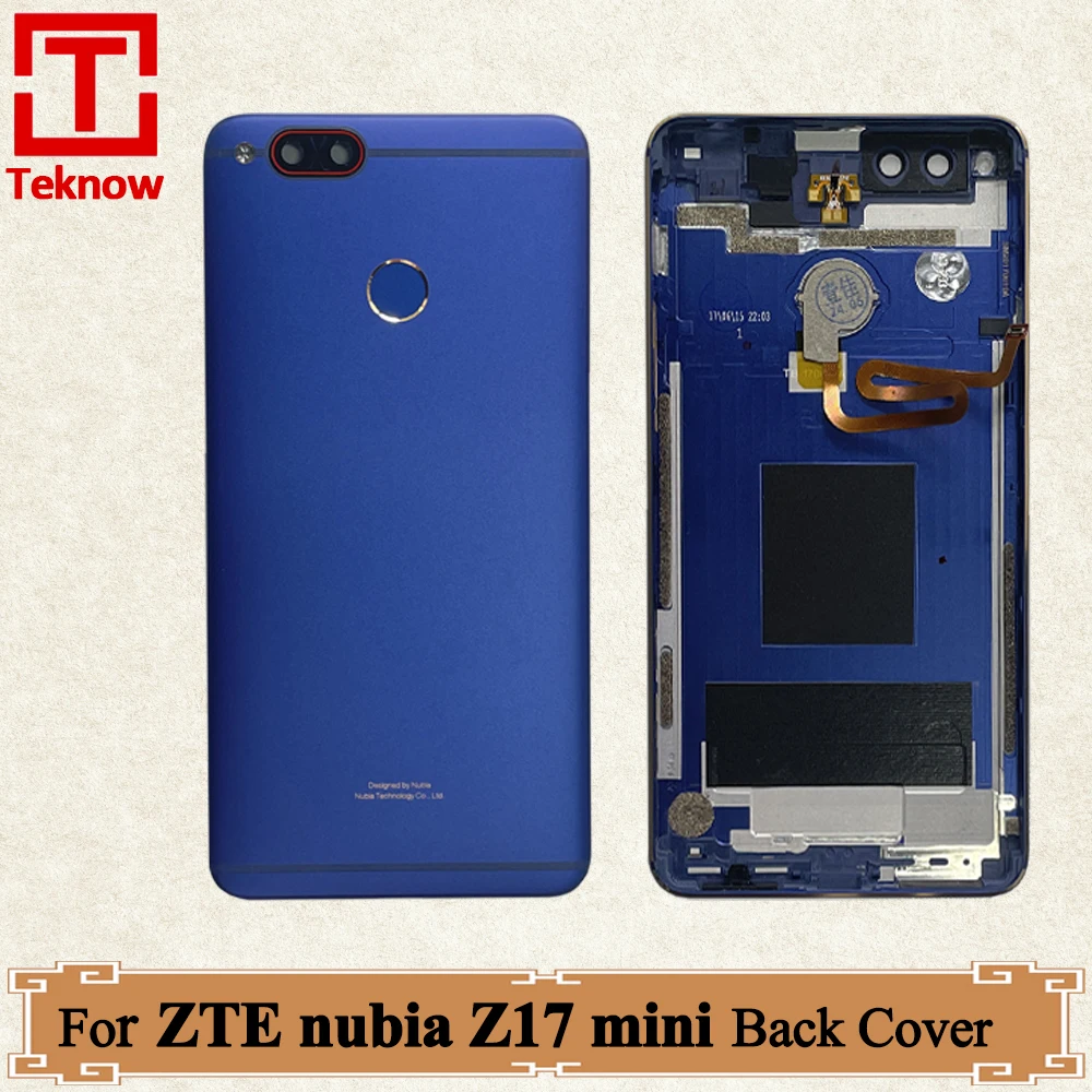 

100% Original For ZTE Nubia Z17 mini NX569J NX569H Z17mini Back Battery Cover Housing Door Case Camera Lens with fingerprint