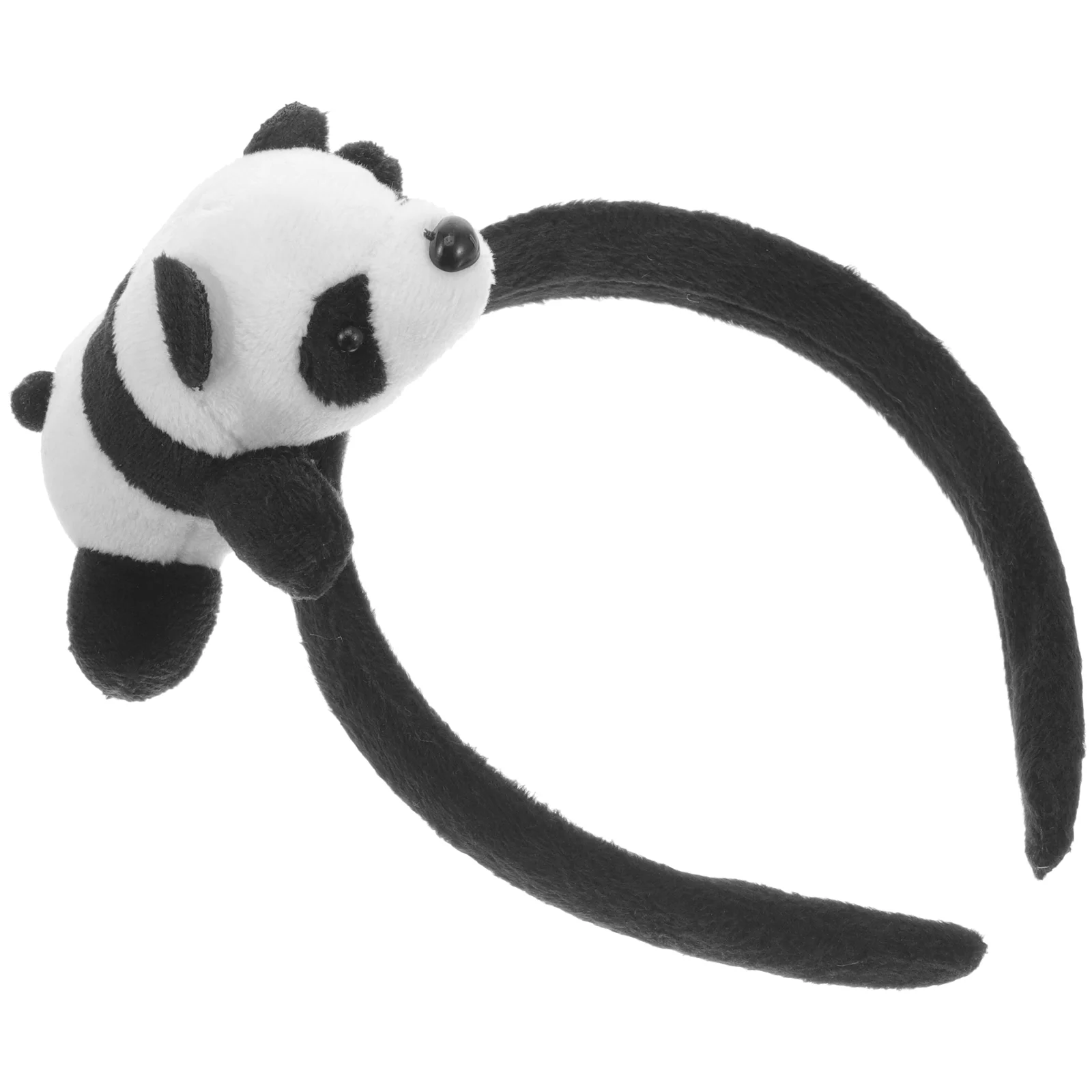 Mini Panda Headband Baby Plush Cute Animal Headpiece Fabric for Women Decorative