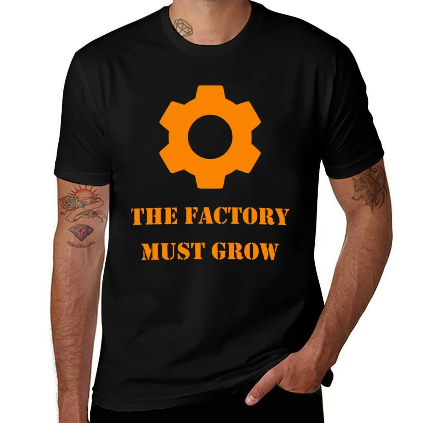 

the factory must grow T-Shirt man t shirt cotton high quality t shirt for man 100 percent cotton