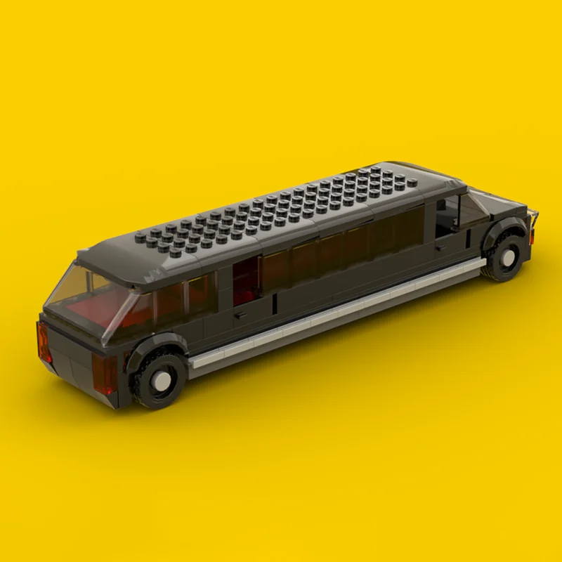 Urban Vehicle Model Moc Building Blocks City TLimousine Model  Technology Brick DIY Assembly Construction Toy Holiday Gifts