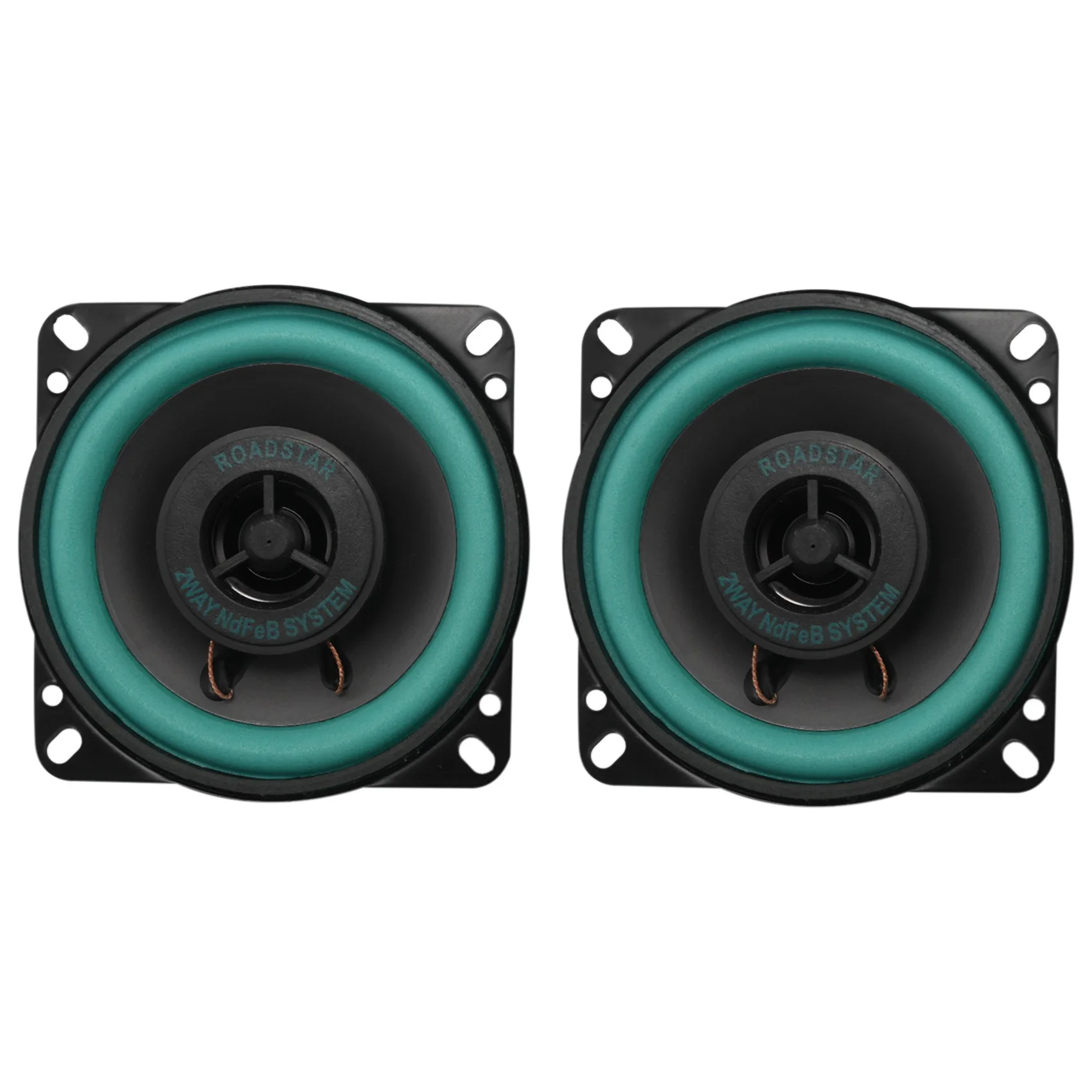 2Pcs 4 Inch HiFi Car Coaxial Speaker Universal Audio for Cars Auto Stereo Speakers Full Frequency Loudspeaker(4 Inch)