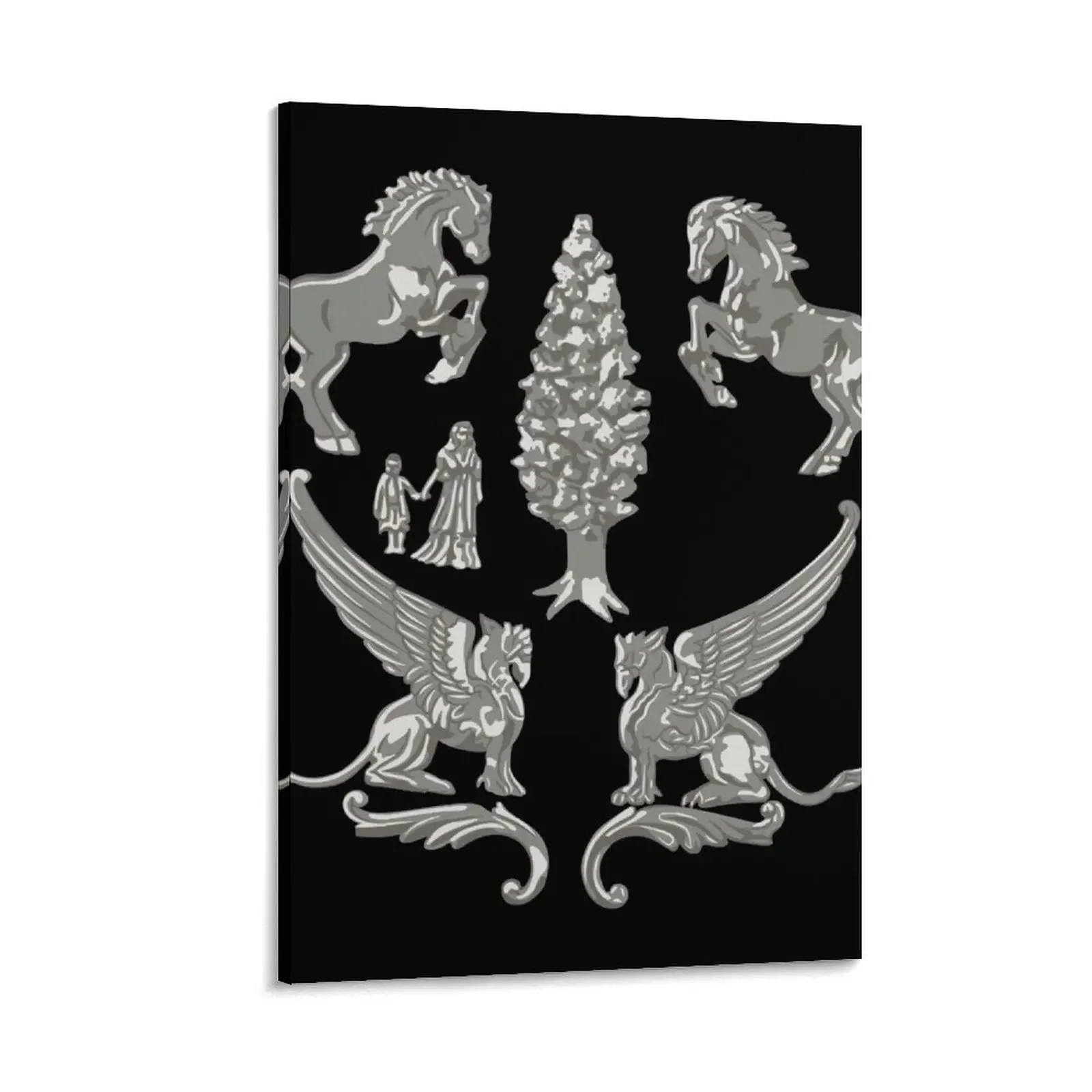 

Argento & Scarto Canvas Painting interior paintings anime figure bedrooms decor luxury home decor