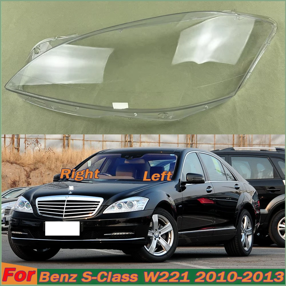 

For Mercedes-Benz S-Class W221 S280 S300 S350 S500 2010-2013 Headlamps Plastic Cover Lampshade Headlight Shade Headlamp Shell