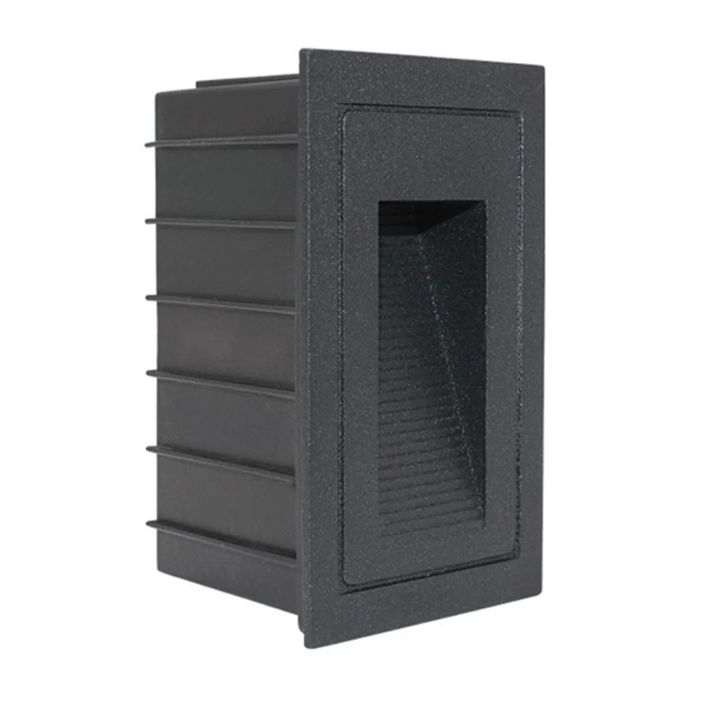 

2Pcs Waterproof Alloy Recessed Stair Light Warm White LED Steps Ladder Wall Foot Lamp Outdoor Indoor IP65 Stair Light