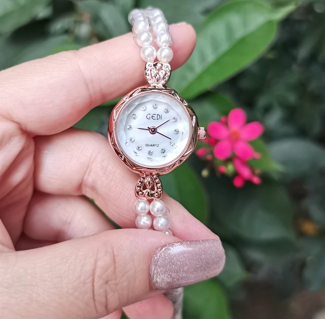Pearl quartz watch hotsell